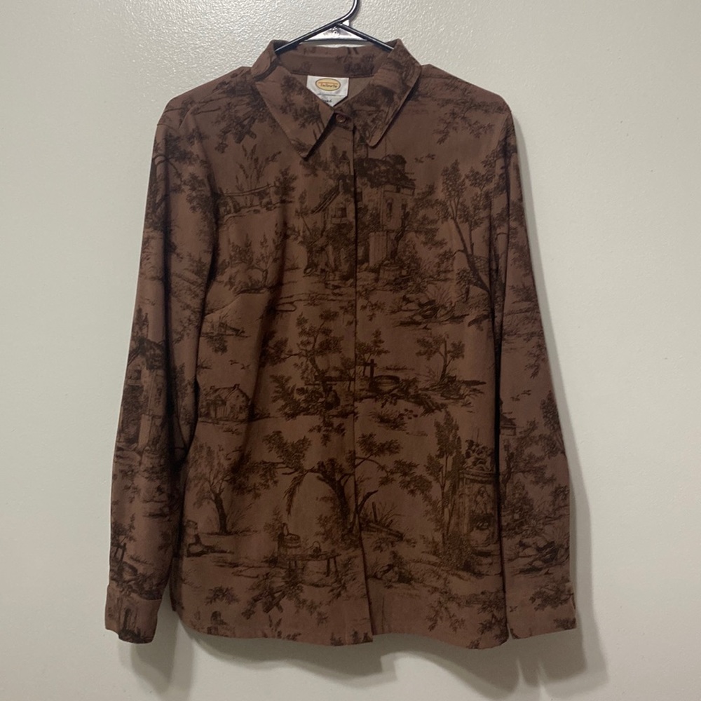 Brown Button Up Shirt